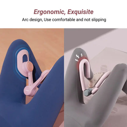Thigh Trainer / Home Fitness Equipment – For inner thighs, legs, and arms (arm toner). Available versions: Standard, Strap-equipped, and Smart Counting. Blue. Suitable for school reopenings.