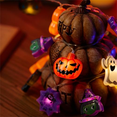 LOLStar Halloween String Lights, 10FT 20 LED Halloween Fairy Lights Decor