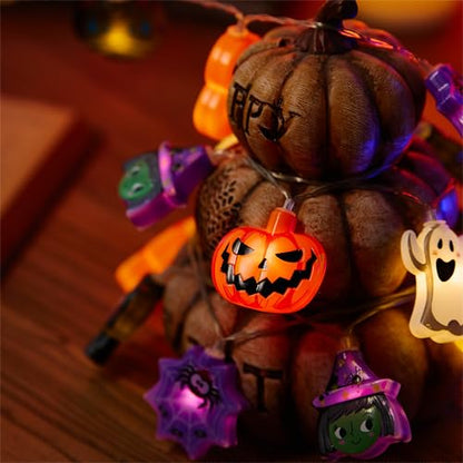 LOLStar Halloween String Lights, 10FT 20 LED Halloween Fairy Lights Decor