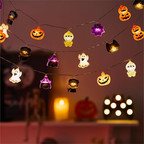 LOLStar Halloween String Lights, 10FT 20 LED Halloween Fairy Lights Decor
