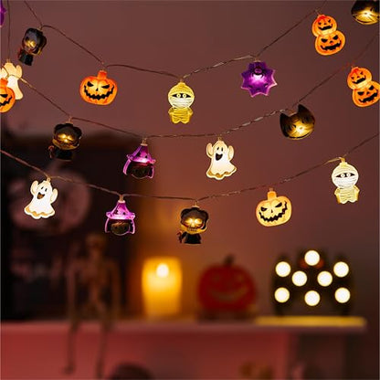 LOLStar Halloween String Lights, 10FT 20 LED Halloween Fairy Lights Decor
