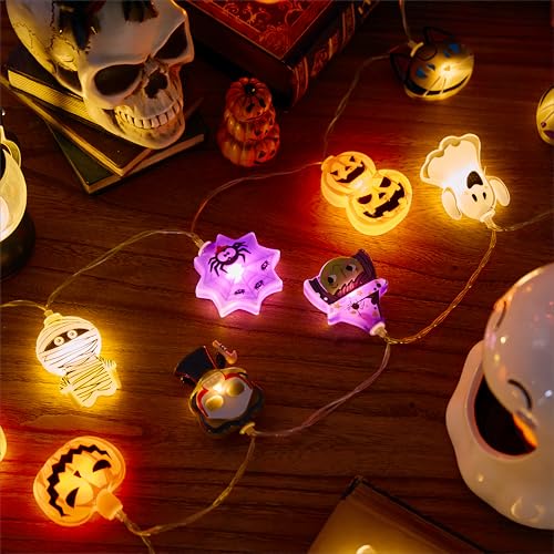 LOLStar Halloween String Lights, 10FT 20 LED Halloween Fairy Lights Decor