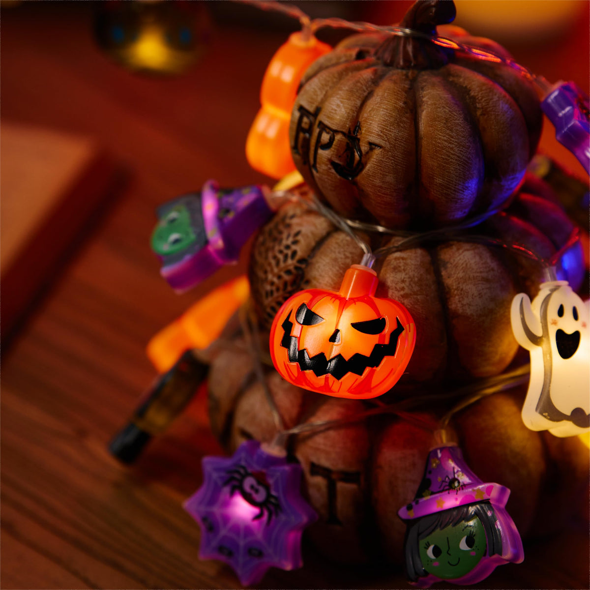 LOLStar Halloween String Lights, 10FT 20 LED Halloween Fairy Lights Decor